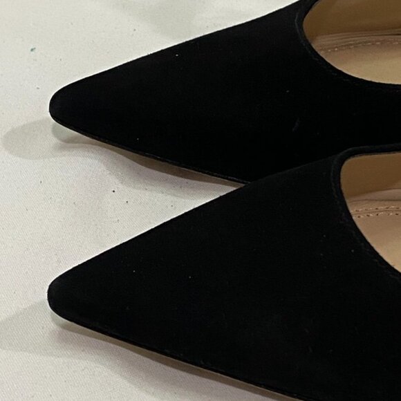 Marc Fisher LTD Black Suede Pointed Toe Block Heel Pumps Size 11M - Picture 5 of 14